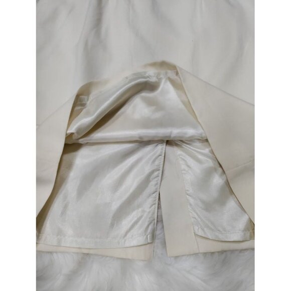 NWT Pendleton 100% Wool Pleated Front Pencil Skirt White Women's Petite Size 12 - Picture 7 of 13